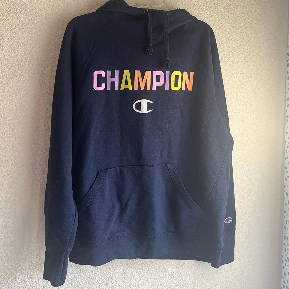 Champion blue hoodie